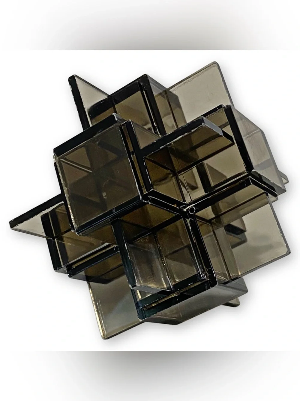 Reiss Games Vintage 313 Torment Set of 2 Acrylic Interlocking Brainteaser Puzzle